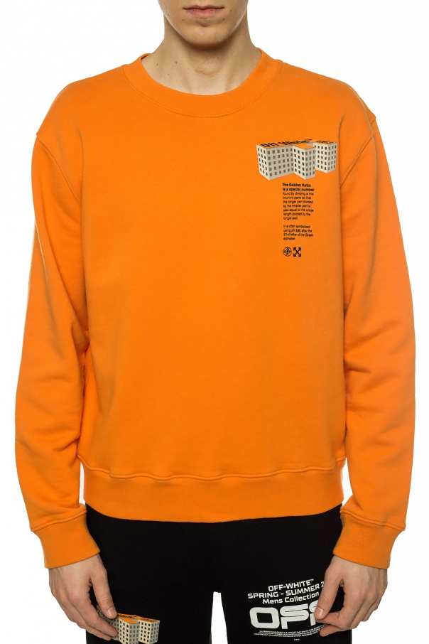 Off white 2025 orange sweatshirt